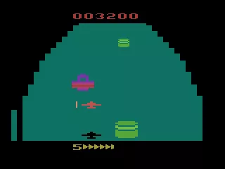 Zaxxon Atari 2600 A game in progress