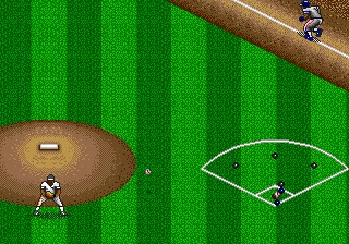 R.B.I. Baseball &#x27;94 Genesis Ball hit into the infield