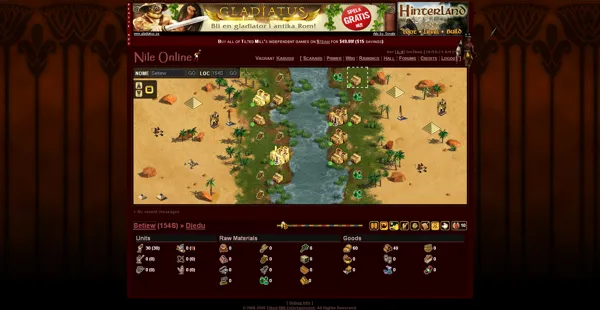Immortal Cities: Nile Online Browser World Map