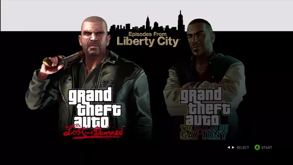 Grand Theft Auto: Episodes from Liberty City Xbox 360 Insert the disc and pick a DLC to play. 