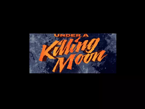 Under a Killing Moon DOS Title screen