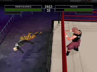 WWF War Zone PlayStation Thrown out of the ring.