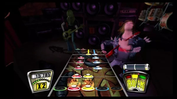 Guitar Hero II Xbox 360 Your score multiplier rises as you make no mistakes.