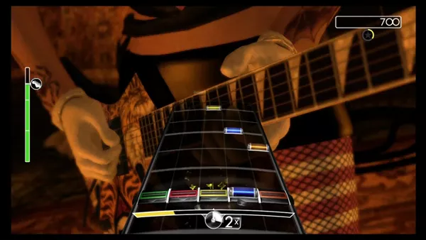 Rock Band Xbox 360 Gameplay is, well, identical to Guitar Hero.