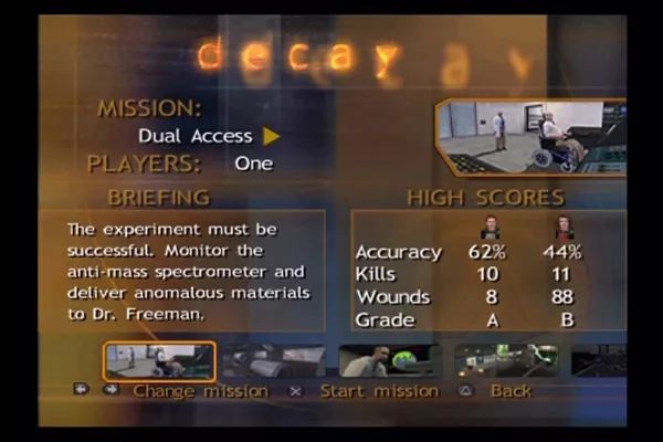 Half-Life PlayStation 2 Decay is the PS2-exclusive co-op episode.