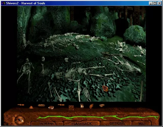 Shivers Two: Harvest of Souls Windows 3.x Inside the mine. Boy, what happened here?