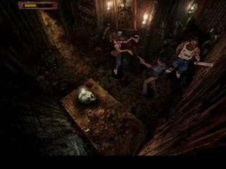 Evil Dead: Hail to the King PlayStation Shooting the hillbillies.
