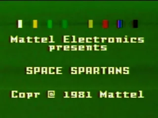Space Spartans Intellivision Title screen