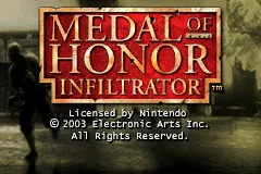 Medal of Honor: Infiltrator Game Boy Advance Title screen