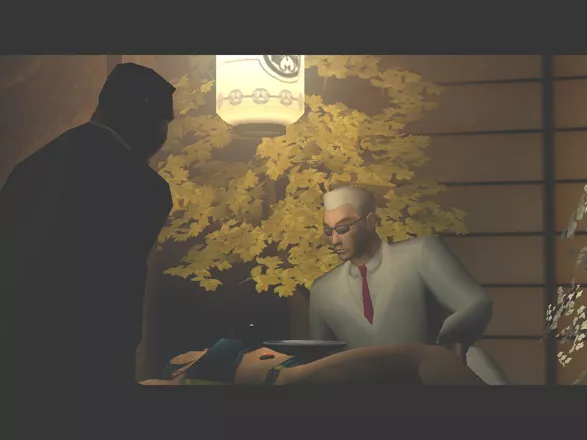 Hitman 2: Silent Assassin Windows Before each mission, the Agency provides you with a fairly unhelpful short video clip of your intended victim. Here, Hayamoto Jr. has a business lunch on an interesting &#x27;table&#x27;