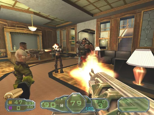 Gore: Ultimate Soldier Windows A few A.I. controlled UMC footsoldiers help you in the climactic assault on the MOB Manor, but you shouldn&#x27;t get too attached to them since their lousy aim and limited ammo supply gets them killed pretty quickly.