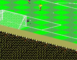 FIFA International Soccer SEGA Master System Blocked Goal Shot