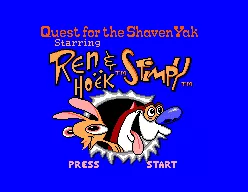 Quest for the Shaven Yak starring Ren Ho&#xEB;k &#x26; Stimpy SEGA Master System Title