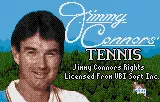 Jimmy Connors&#x27; Tennis Lynx Title Screen where Jimmy Connors greets you.