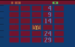 Hunt &#x26; Score Atari 2600 A game on the 30 square grid