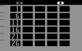 Hunt &#x26; Score Atari 2600 The game in black and white mode