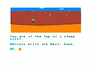 Shenanigans TRS-80 CoCo The cliffs