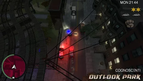 Grand Theft Auto: Chinatown Wars PSP Chased by the police