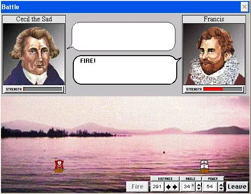 Discover the World II Windows Battle Screen