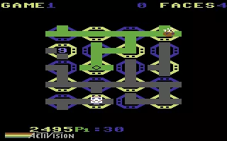 Zenji Commodore 64 Try to turn all of the maze paths green