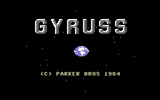 Gyruss Commodore 64 Title screen
