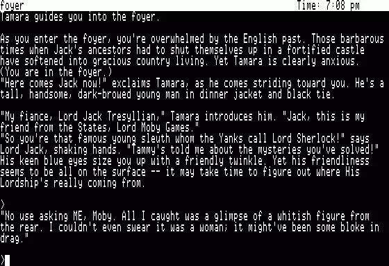 Moonmist Apple II Foyer - Fiance Lord Jack