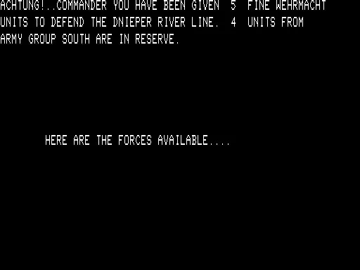 Dnieper River Line TRS-80 Achtung indeed.... this is a historic effort
