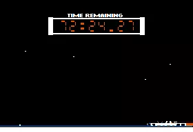 Captain Goodnight and the Islands of Fear Apple II The clock shows the time remaining.