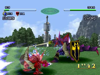 Dragon Seeds PlayStation Another angle of the fight