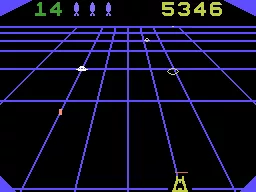 Beamrider ColecoVision A game in progress
