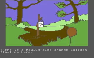 Winnie the Pooh in the Hundred Acre Wood Commodore 64 You have found a balloon. Whose could it be?