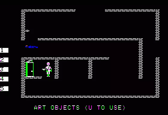 Beyond Castle Wolfenstein Apple II Closets sometimes contain some useless art.