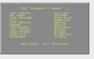 Emlyn Hughes International Soccer Atari ST Holland vs England