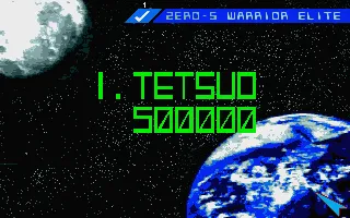 Zero 5 Atari ST Highest high score