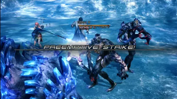 Final Fantasy XIII Xbox 360 Sneak up on enemies to get a preemptive strike.