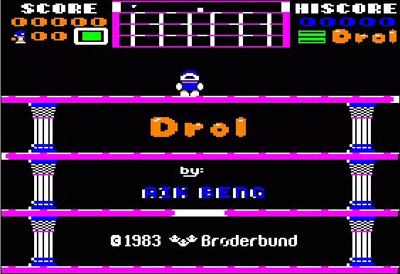 Drol Apple II Title Screen
