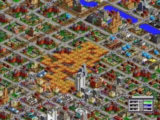 SimCity 2000 PlayStation Fire