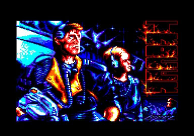 Comando Tracer Amstrad CPC Title screen