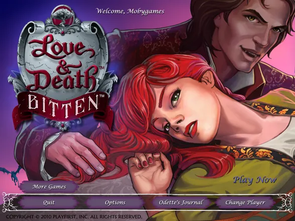 Love &#x26; Death: Bitten Windows Main menu