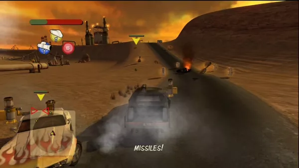 Vigilante 8: Arcade Xbox 360 Destroyed opponents leave salvage to improve your vehicle.