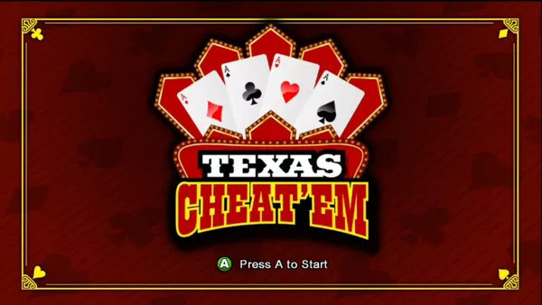 Texas Cheat &#x27;em Xbox 360 Title screen.