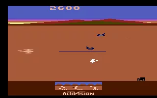 Chopper Command Atari 2600 Firing at enemy aircraft