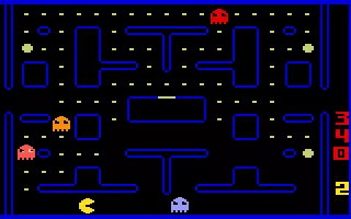 Pac-Man Intellivision A game in progress