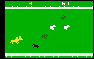 Stampede Intellivision A game in progress