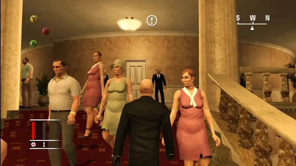 Hitman: Blood Money Xbox 360 Contract at an opera house.