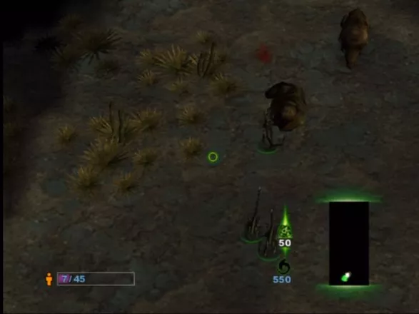 Aliens Versus Predator: Extinction Xbox Drones can incapacitate local wildlife and drag them back to base.
