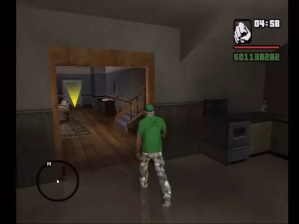 Grand Theft Auto: San Andreas Xbox Inside C.J.&#x27;s house.