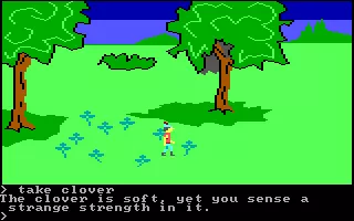 King&#x27;s Quest PC Booter Clover patch. (Original PCjr release)
