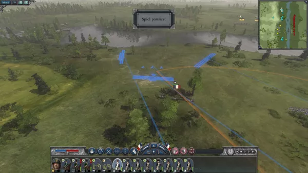 Napoleon: Total War Windows Placing our army in formation along the river.