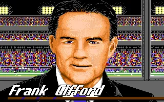 ABC Monday Night Football Amiga Frank Gifford reports.
